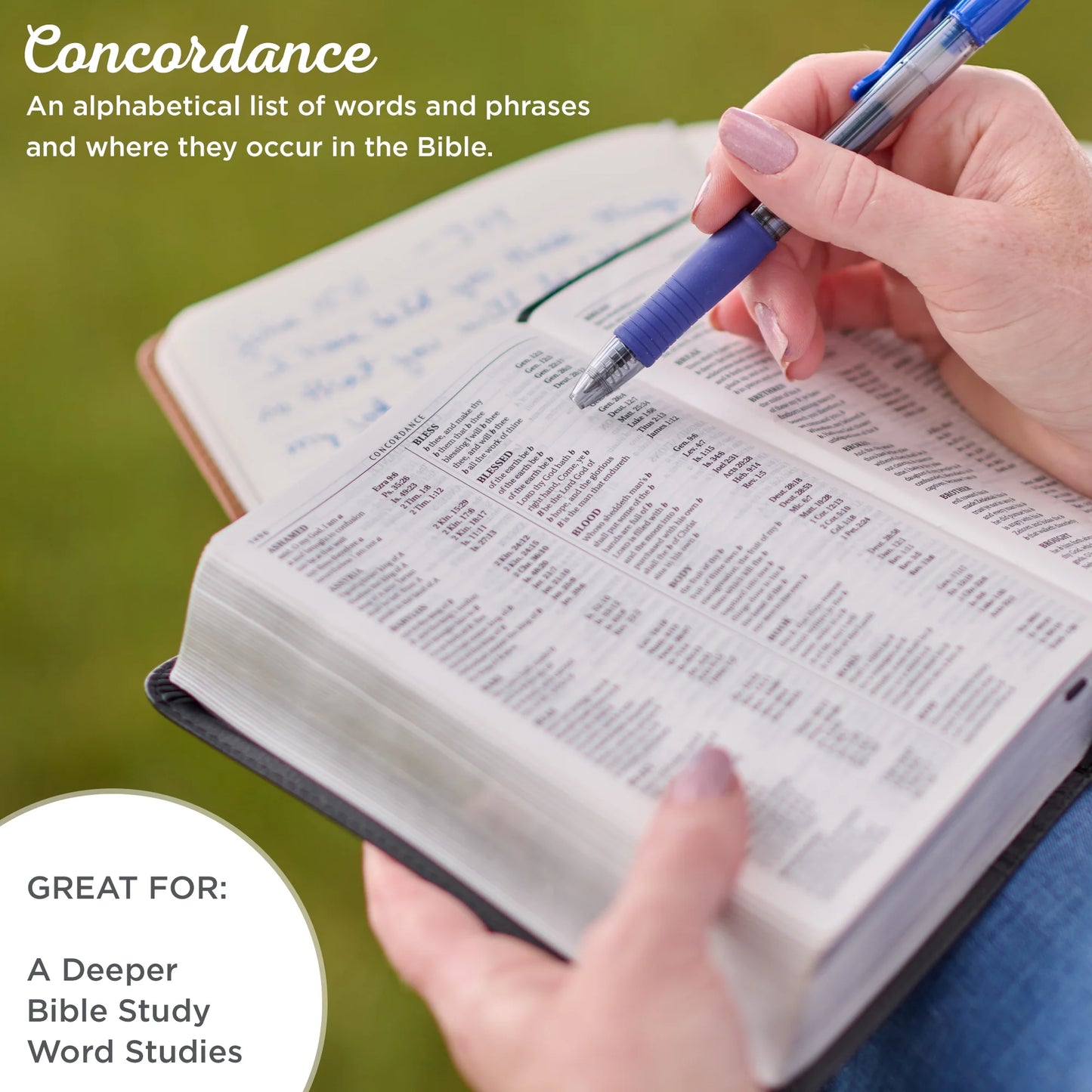 KJV Holy Bible, Compact Large Print Faux Leather Red Letter Edition - Ribbon Marker, King James Version, Burgundy, Zipper Closure