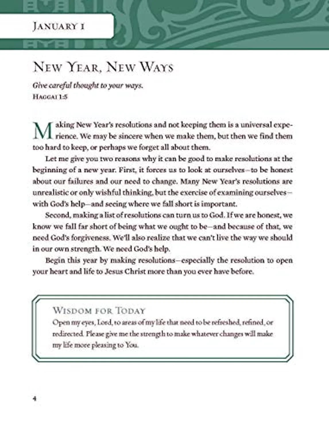 : Wisdom for Each Day [Large Print] (Large Type / Large Print Edition) (Hardcover)